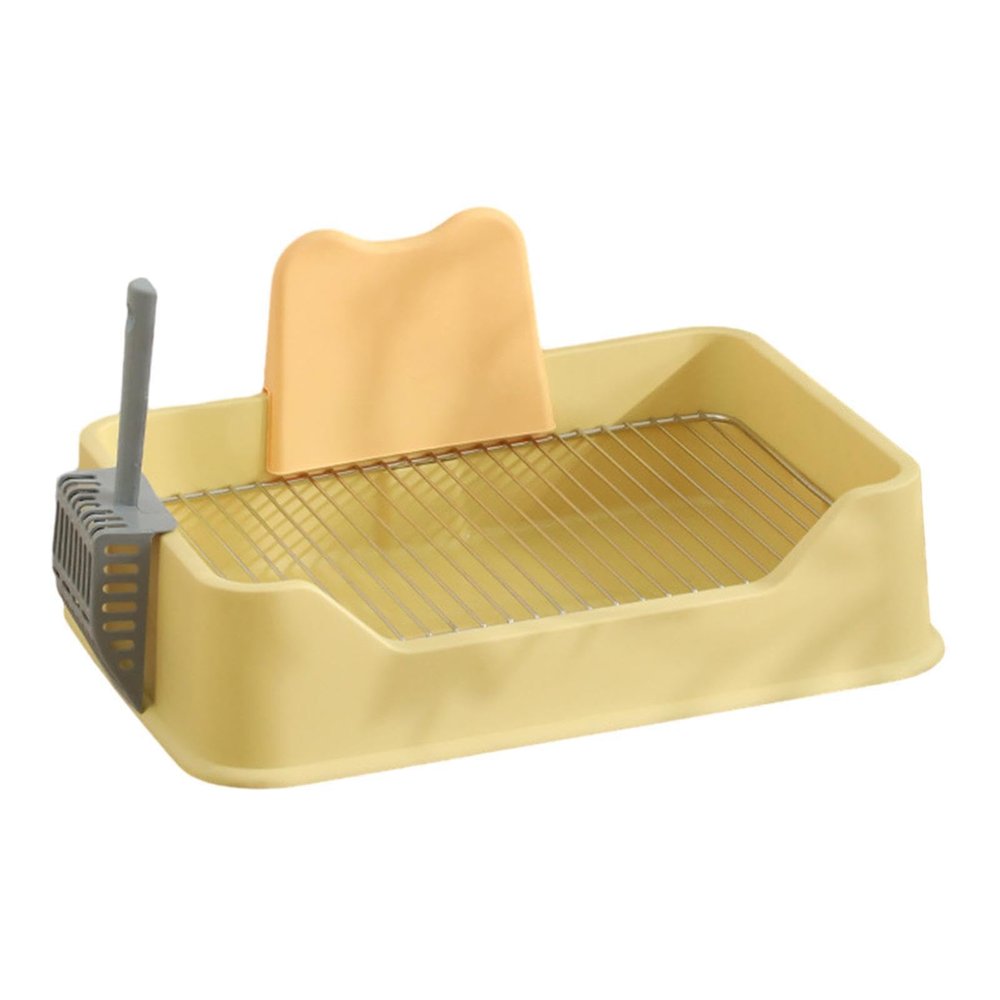 AMSLSIU Portable Dog Toilet for Indoor and Outdoor Use, for Small Dogs, Splash-Proof Divider, Non-Slip Floor Mat, Portable Toilet Trainer, Cat Litter Cleaner