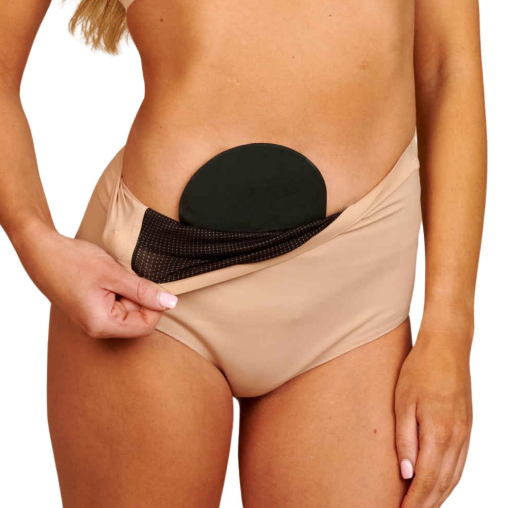 SIIL Women's Ostomy Underwear with Stoma Pouch Pocket, Leak-Resistant, Highly Absorbent, for Colostomy and Ileostomy (L)