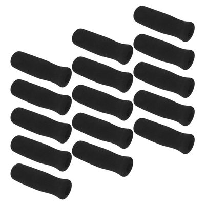 Black Foam Grip Covers, 15-Piece Set for Walking Aids