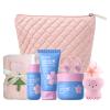 QUIYUM Sakura Collagen Facial Care Set, 7-Piece, with Cosmetic Bag view 1