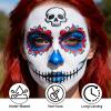 PASNOWFU Red, White & Blue Water-Based Face and Body Paint Kit view 4