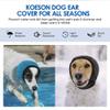 Dog Ear Protection, Calming Ear Cover for Dogs, Rainy Days, Noise-Reducing, Waterproof, Calming Hood (S, Pink) view 2