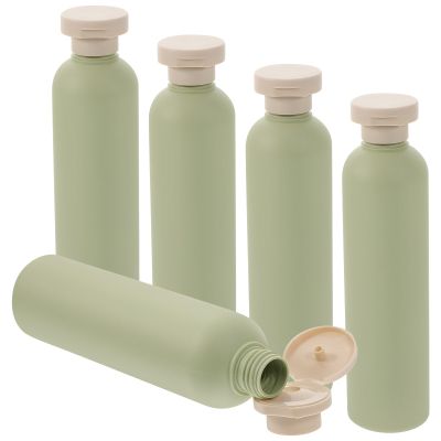 IMIKEYA 5-Pack Refillable Travel Shampoo Bottles with Flip-Top Caps