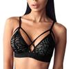 Women’s Sexy Lace Open-Bust Underwire-Free Halter Bra view 1