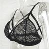 Women’s Sexy Lace Open-Bust Underwire-Free Halter Bra view 2