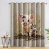 S Pig Pattern Blackout Curtains, 2-Piece Set, H 166 x W 75 cm view 2