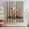 S Pig Pattern Blackout Curtains, 2-Piece Set, H 166 x W 75 cm view 4