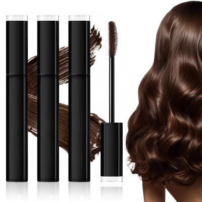 3-Piece Hair Mascara for Gray Root Coverage, Coffee Brown, 15 mL Each