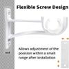 LVYXON Roman Curtain Rod Bracket, Top- or Side-Mounted, Aluminum Alloy view 3