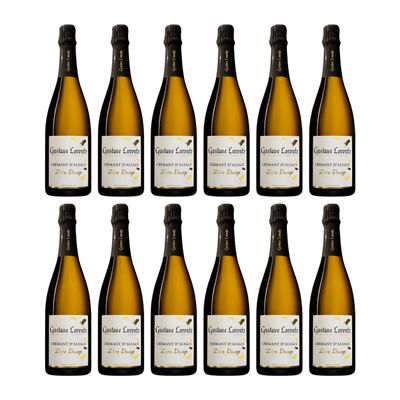 Gustave Lorentz Crémant d’Alsace Zero Dosage Organic Vegan Sparkling Wine, Dry, France, with FeinWert E-Book (12 x 0.75 L)