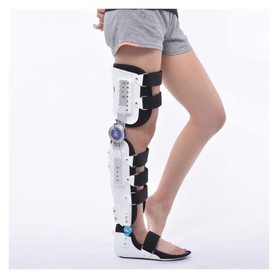 Orthopedic Medical Knee Brace – Adjustable Rigid Support for Thigh, Knee & Ankle | Breathable | Post-Surgery & Injury