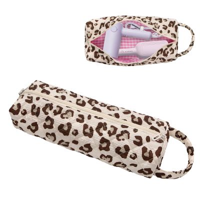 LJCZKA Travel Bag for Hair Stylers and Hair Dryers, Leopard Print
