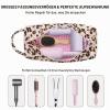 LJCZKA Travel Bag for Hair Stylers and Hair Dryers, Leopard Print view 2