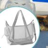 Cat Carrier with Nylon Mesh Shoulder Strap and Storage view 3