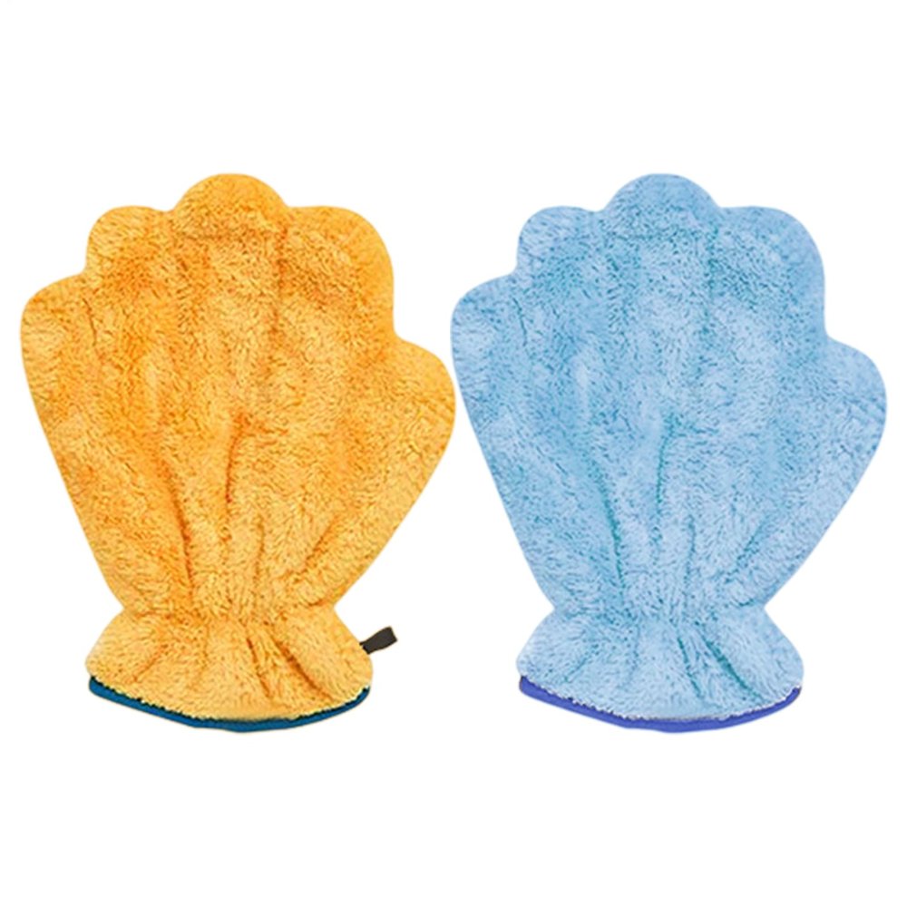 Quick-Drying Coral Fleece Dog Drying Towel with Soft Glove