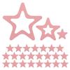Supvox 24-Piece Pink Star-Shaped PEVA Non-Slip Bathtub Stickers view 1