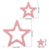 Supvox 24-Piece Pink Star-Shaped PEVA Non-Slip Bathtub Stickers view 2