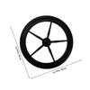 Healvian Replacement Wheels for Transport Carts and Rollators 300mm Solid Rubber Quiet Wheels view 2