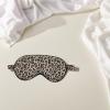 Leopard Print Faux Silk Sleep Mask for Women and Men view 4