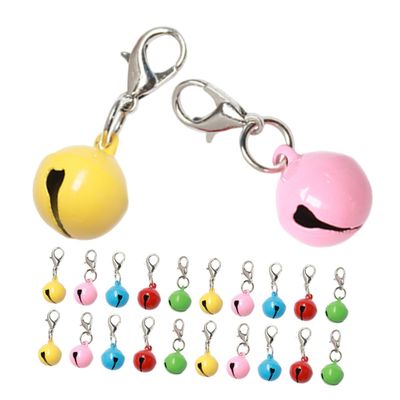 ifundom 20-Piece Colorful Metal Bells for Pet Collars