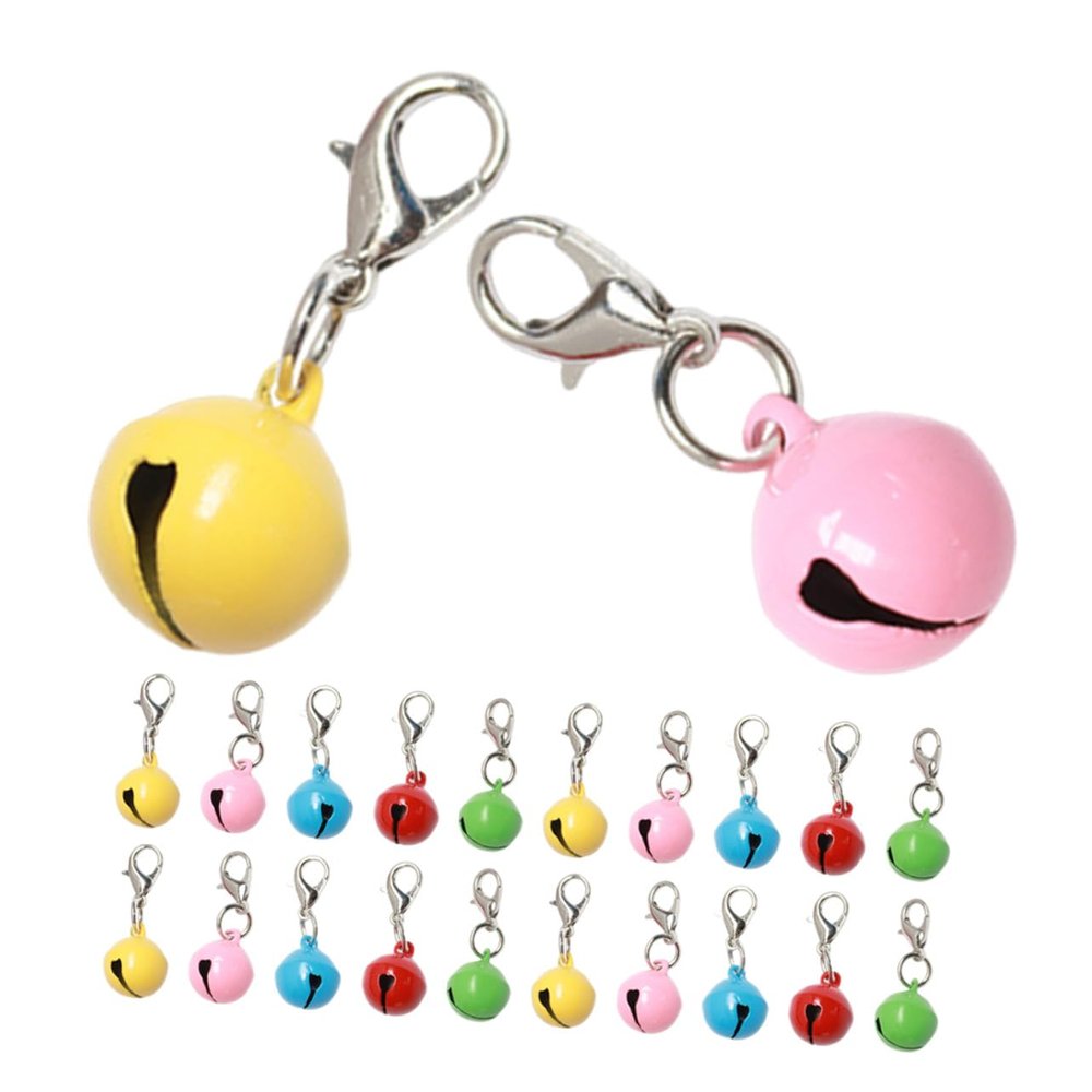 ifundom 20-Piece Colorful Metal Bells for Pet Collars