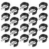 iplusmile 20-Piece C-Shaped Walking Cane Clamps, Replacement Parts for Rollators and Crutches, 25/28 mm Tube Compatibility view 1