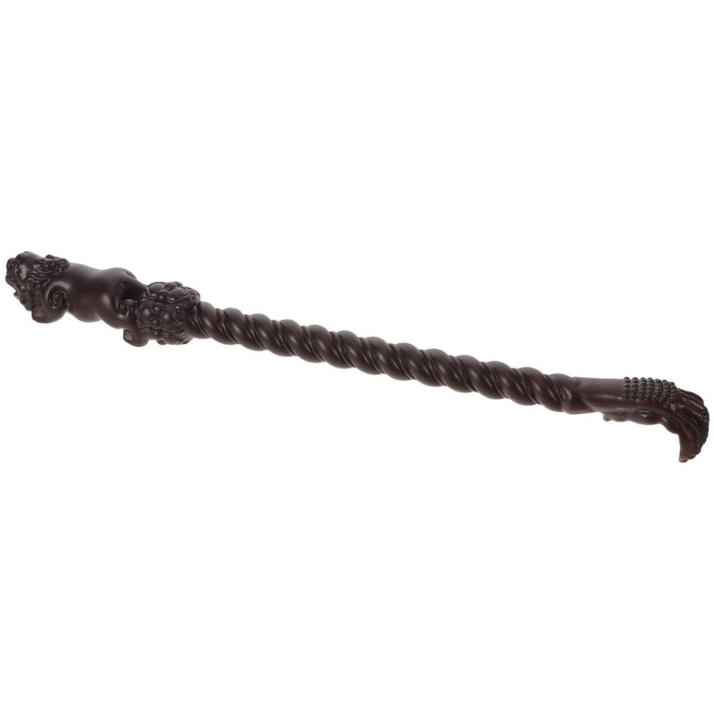 Healvian 38 cm Manual Black Sandalwood Back Scratcher and Massage Stick