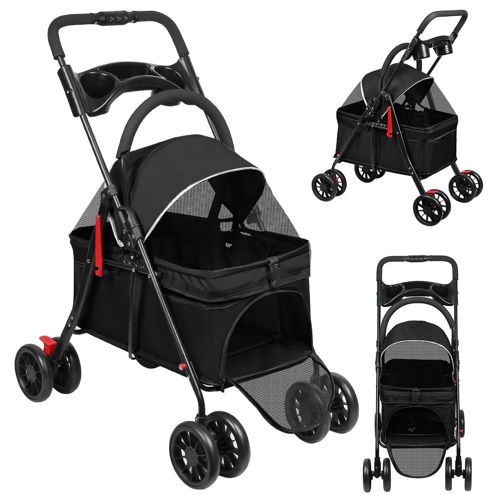 Homewell Foldable Dog Stroller for Pets