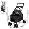 Homewell Foldable Dog Stroller for Pets view 2