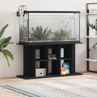 Gecheer Aquarium Stand Black 120 x 40 x 60 cm with Storage