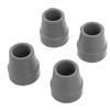 Homoyoyo 4-Piece Non-Slip Rubber Tips for 16 mm Square Walking Sticks, Gray view 1