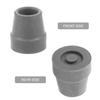 Homoyoyo 4-Piece Non-Slip Rubber Tips for 16 mm Square Walking Sticks, Gray view 3