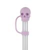 Set of 6 Skull Straw Covers, Silicone Straw Toppers for Cups view 4