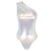 Women's Wet-Look Metallic Sleeveless Bodysuit view 2