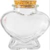 Clockjuan Mini Heart-Shaped Glass Bottle with Cork view 1