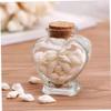 Clockjuan Mini Heart-Shaped Glass Bottle with Cork view 4