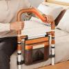 predolo Bed Rail for Older Adults, Sturdy Adjustable Fall-Protection Rail with Storage Pocket view 2