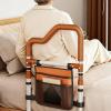 predolo Bed Rail for Older Adults, Sturdy Adjustable Fall-Protection Rail with Storage Pocket view 3