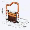 predolo Bed Rail for Older Adults, Sturdy Adjustable Fall-Protection Rail with Storage Pocket view 4