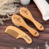 3-Piece Personalized Engraved Wooden Baby Hair Brush Set view 1