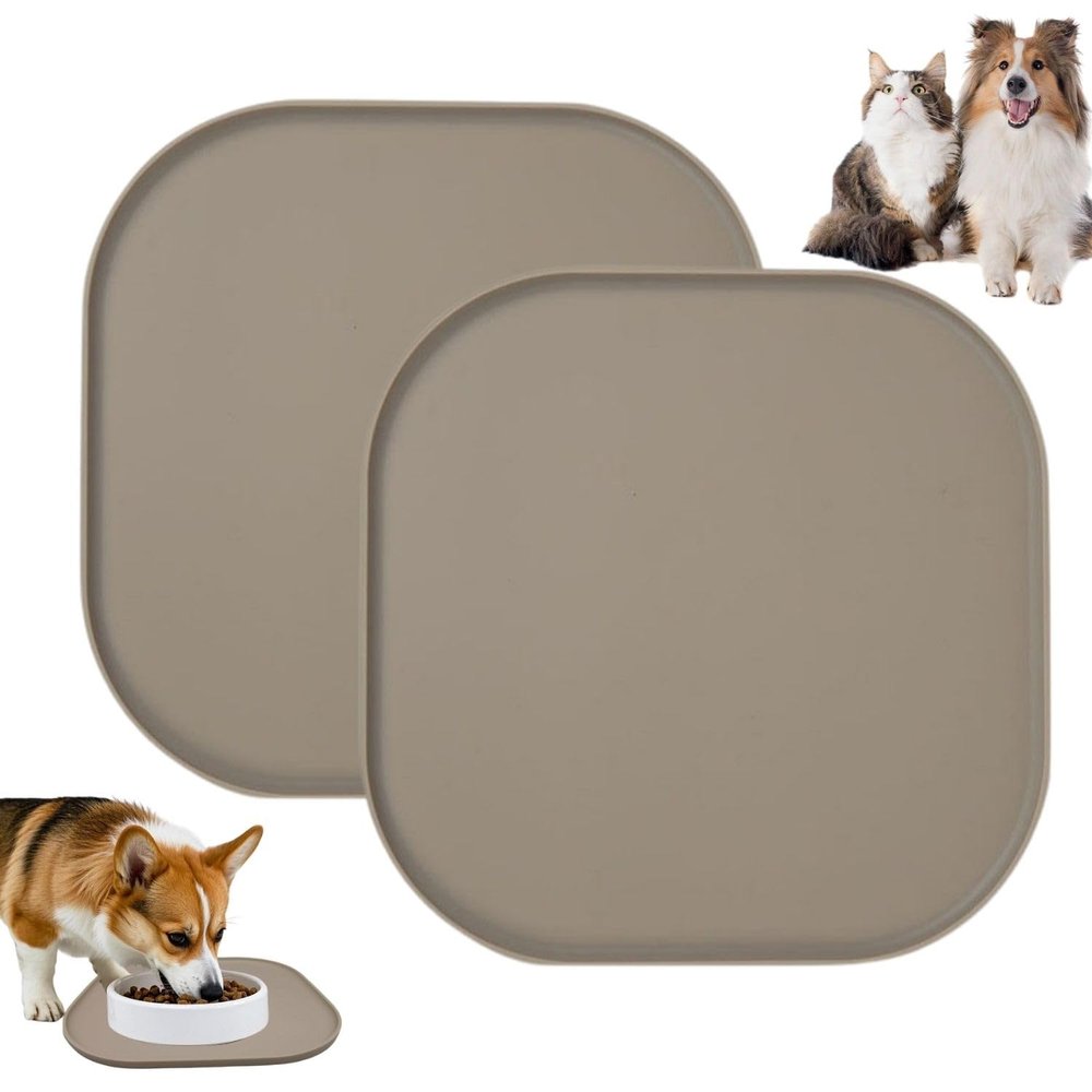 2-Pack Pet Bowl Mat