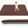 RxueSug Baby Crawling Mat, 150 x 200 cm, 3 cm Thick, Brown view 1
