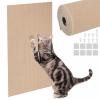 Self-Adhesive Cat Scratching Mat 300 x 40 cm, Cut-to-Fit Sofa and Furniture Protector, Khaki view 1
