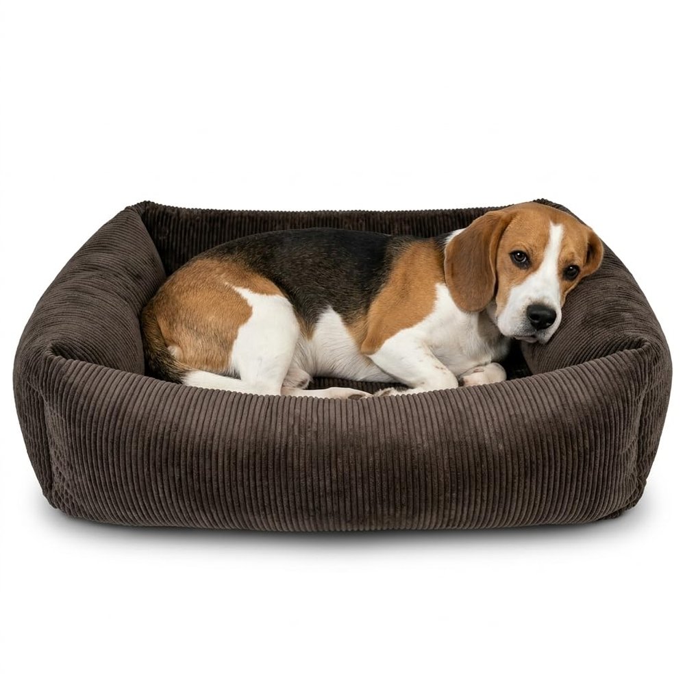 Petlando Orthopedic Dog Bed Like Ortho Luke, Brown, M, 100 x 70 x 25 cm