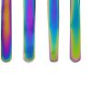 Yechiry Colorful Stainless Steel Eyelash Extension Applicator, Professional Beauty Tweezers for False Lashes, 4-Piece Set view 2