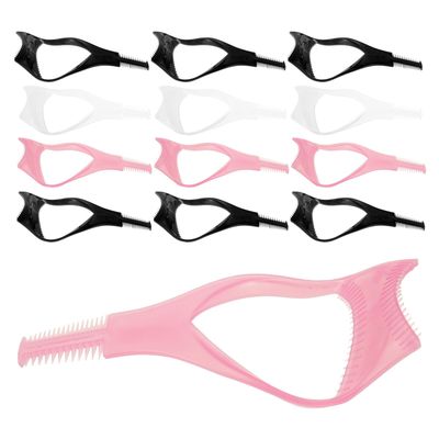 DEARMAMY 30-Piece Plastic Eyeliner and Lash Tool Set with Reusable Makeup Stencils