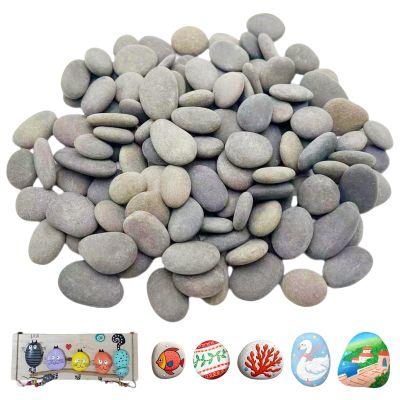 GUOYOU 40 Flat Painting Stones, 1-3cm