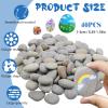 GUOYOU 40 Flat Painting Stones, 1-3cm view 2