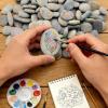 GUOYOU 40 Flat Painting Stones, 1-3cm view 4