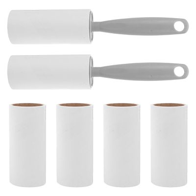 BESPORTBLE 8-Piece Reusable Pet Hair Lint Rollers, High-Tack, Gray, for Clothing, Furniture, Carpets, and Cars, Compact for Travel